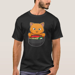Camiseta Pho Asiático Soup Vietnam Ramen Cat Asia Stick