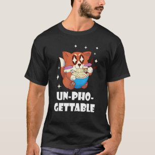 Camiseta Pho Inesquecível Comida Trocadilho Raposa Macarrão