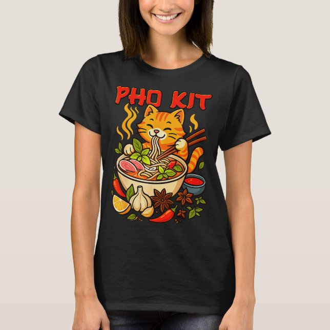 Camiseta Pho Kit Mariners Gato Meme Divertido  (Frente)