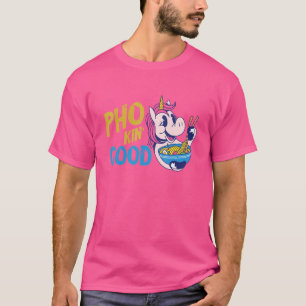 Camiseta Pho Noodle Soup Unicorn Pho Bowl Noodle Asiático S