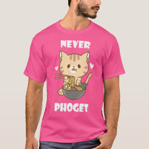 Camiseta Pho Nunca Gato Sopa De Noodle Vietnamita Pho Bowl 