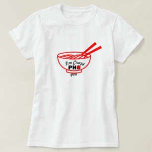 Camiseta Pho Puns Personalizável Piadas De Comida Loucas P