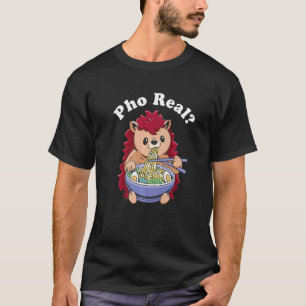 Camiseta Pho Real Hedgehog Pho Bowl Sopa De Noodle Vietnami