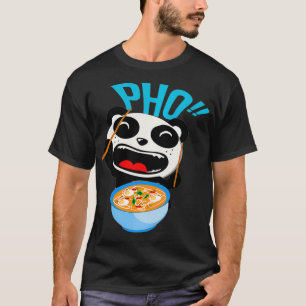 Camiseta Pho Soup Vietnam Ramen Rindo Panda China Ásia