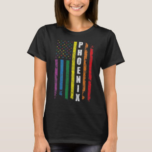 Camiseta Phoenix Americano Flag Rainbow Gay Lgbt Pride Mo