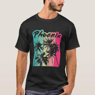Camiseta Phoenix   Anos 80 Retro Palm Trees Fênix Vacinada