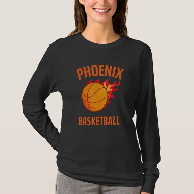 Camiseta Phoenix Az Fãs De Basquete Phx Arizona Valley De T (Frente)