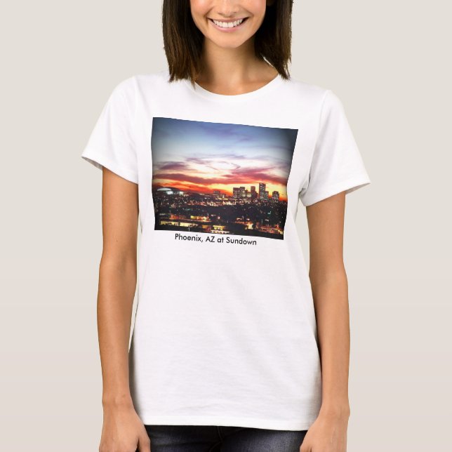 Camiseta Phoenix, AZ no Sundown (Frente)