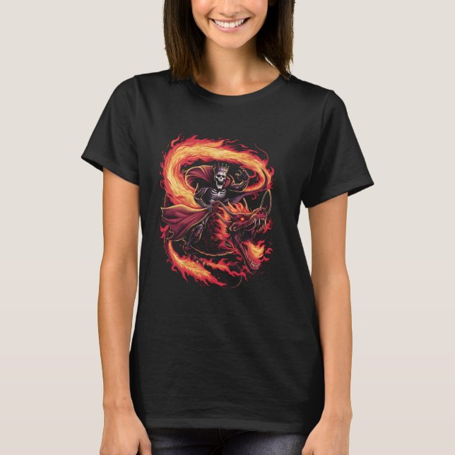 Camiseta Phoenix Bird Ascensão Fantasy Mythology Maggie Cre (Frente)