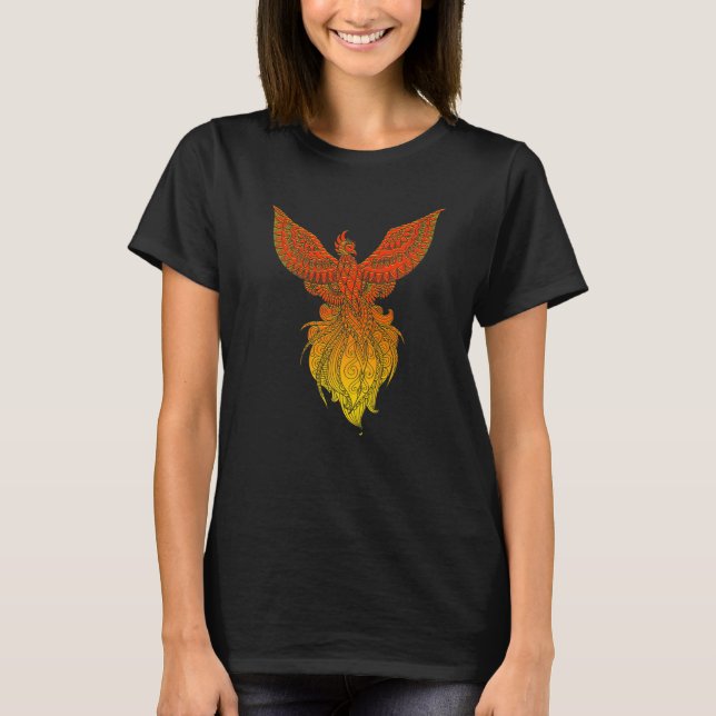 Camiseta Phoenix Bird Mystical Creature Mythology (Frente)