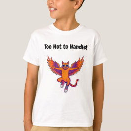 Camiseta Phoenix Cat Kids T-Shirt – Magical Fire Kitty
