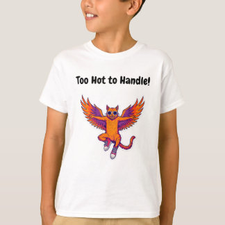 Camiseta Phoenix Cat Kids T-Shirt – Magical Fire Kitty