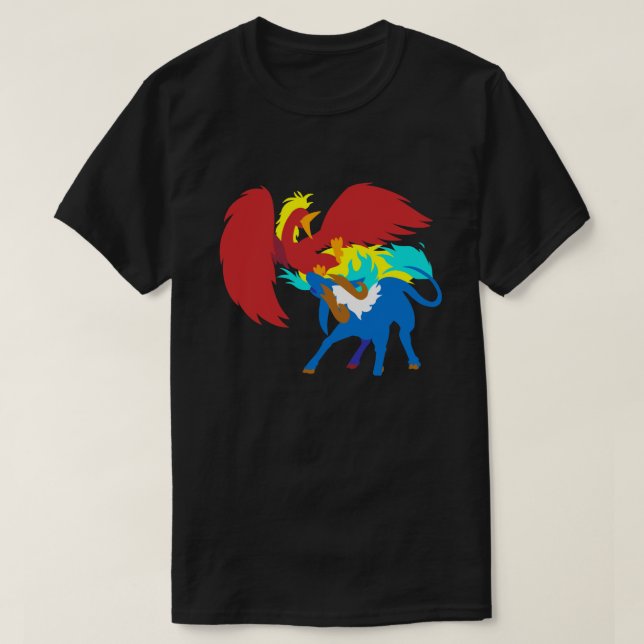 Camiseta Phoenix contra Qilin (Frente do Design)