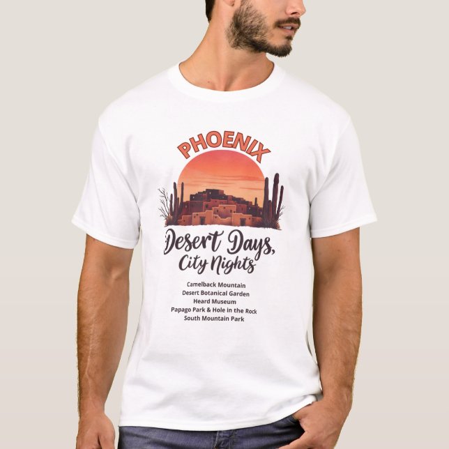 Camiseta Phoenix "Desert Days, City Nights" (Frente)