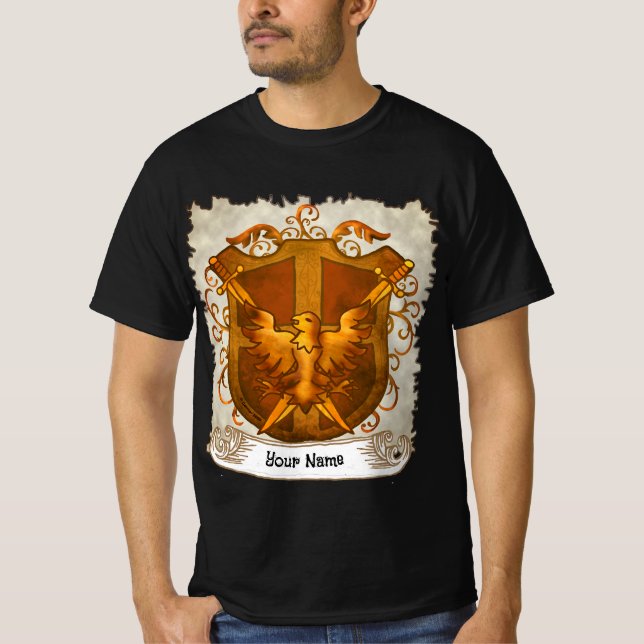 Camiseta Phoenix Family Crest Surname (Frente)