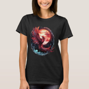 Camiseta Phoenix Firebird Sunset Mythic Bird Phoenix Risi