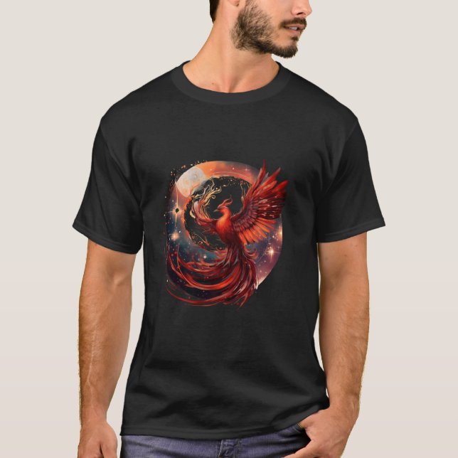 Camiseta Phoenix Mythic Bird Fire Phoenix Bird Rejuvenati (Frente)