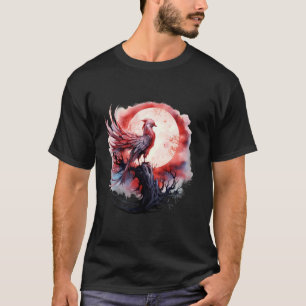 Camiseta Phoenix Mythic Bird Moon Fire Phoenix Bird Sakur