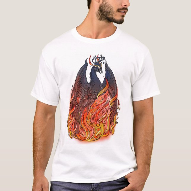 Camiseta Phoenix nas chamas (Frente)