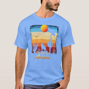 Camiseta Phoenix Novo Arizona AZ Pôr do Sol Coyote Abutre C