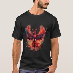 Camiseta Phoenix Rejuvenescimento de aves míticas renascer