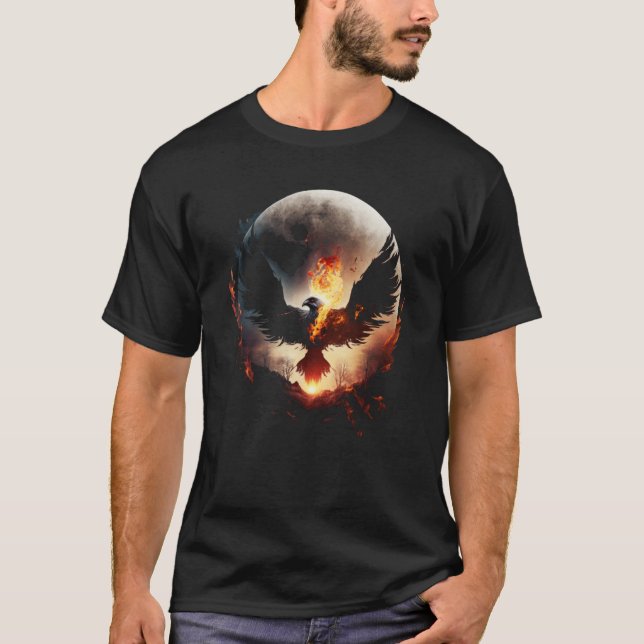 Camiseta Phoenix Rising From Ashes Resurrectio Rebirth New  (Frente)
