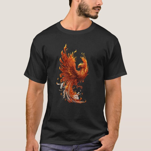 Camiseta Phoenix Rising From Ashes Resurrection Rebirth New (Frente)