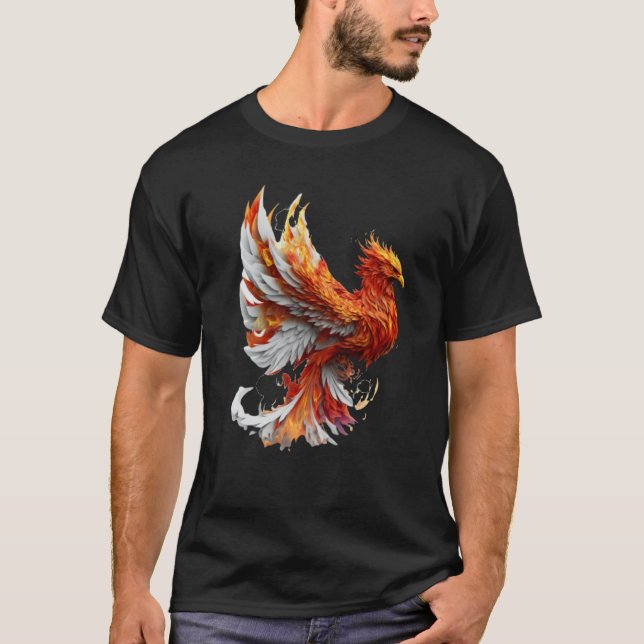 Camiseta Phoenix Rising From Ashes Resurrection Rebirth New (Frente)