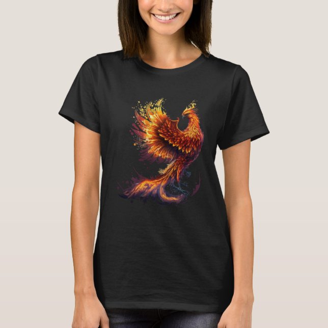Camiseta Phoenix Rising From Ashes Resurrection Rebirth New (Frente)