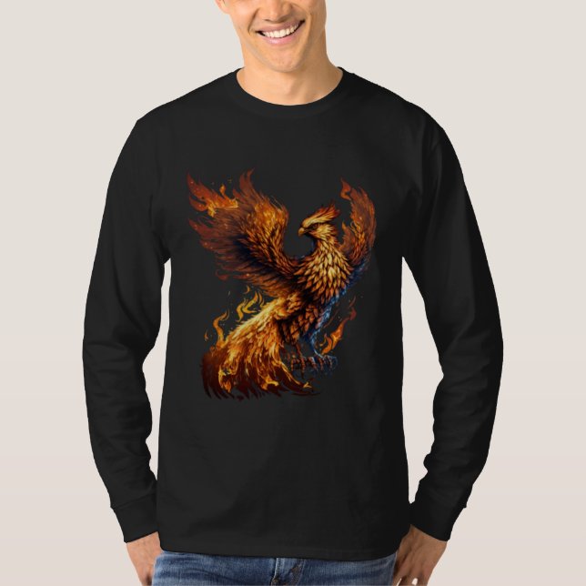 Camiseta Phoenix Rising From Ashes Resurrection Rebirth New (Frente)