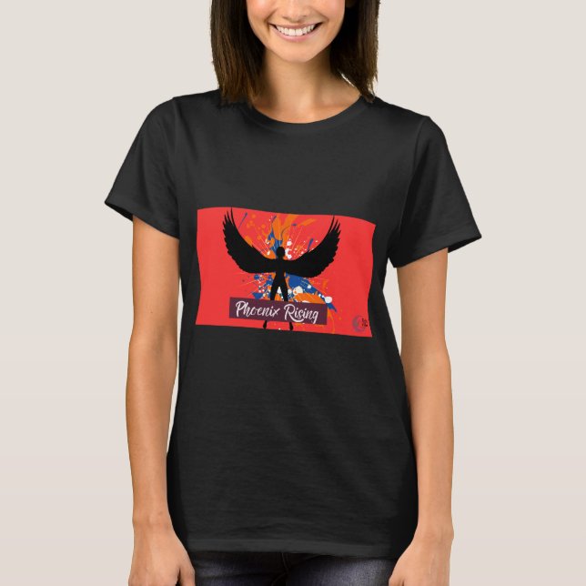 Camiseta Phoenix Rising T-Shirt – Bold Empowerment Tee (Frente)