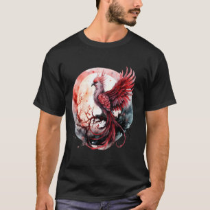 Camiseta Phoenix Sakura Tree Mythic Bird Foeni