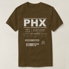 Camiseta Phoenix Sky Harbor Int'l Airport PHX T-Shirt
