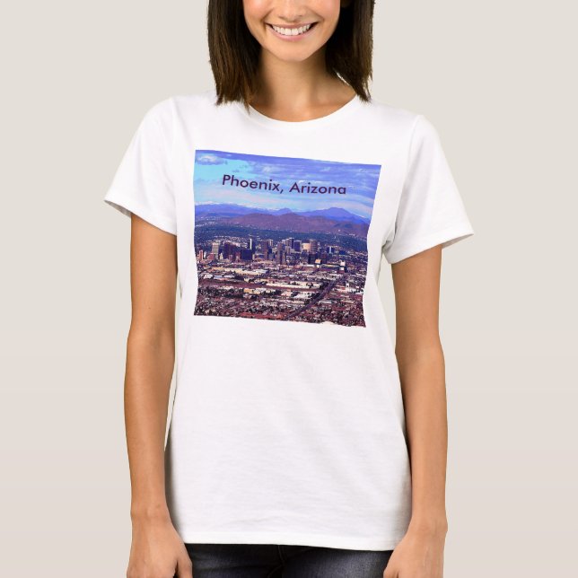 Camiseta Phoenix, Skycape Arizona durante o dia (Frente)