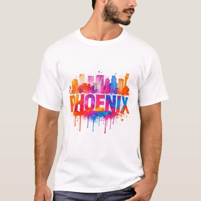 Camiseta Phoenix Skyline (Frente)