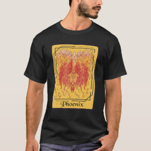 Camiseta Phoenix Tarot Card Firebird Ascensão Fantasy de As