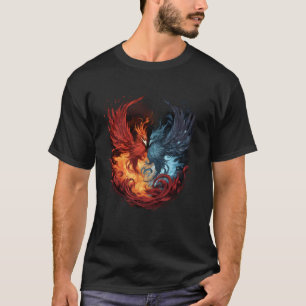 Camiseta Phoenix Trabalho de arte Mythical Bird Rejuvenesci