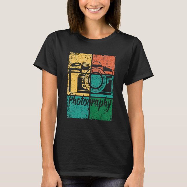 Camiseta Photographer Photography SLR Camera (Frente)