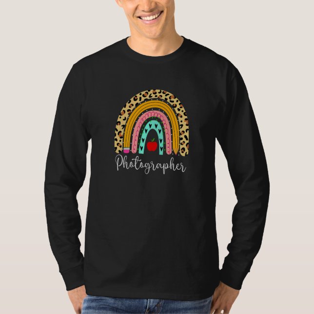 Camiseta Photographer Rainbow News Media Production Communi (Frente)