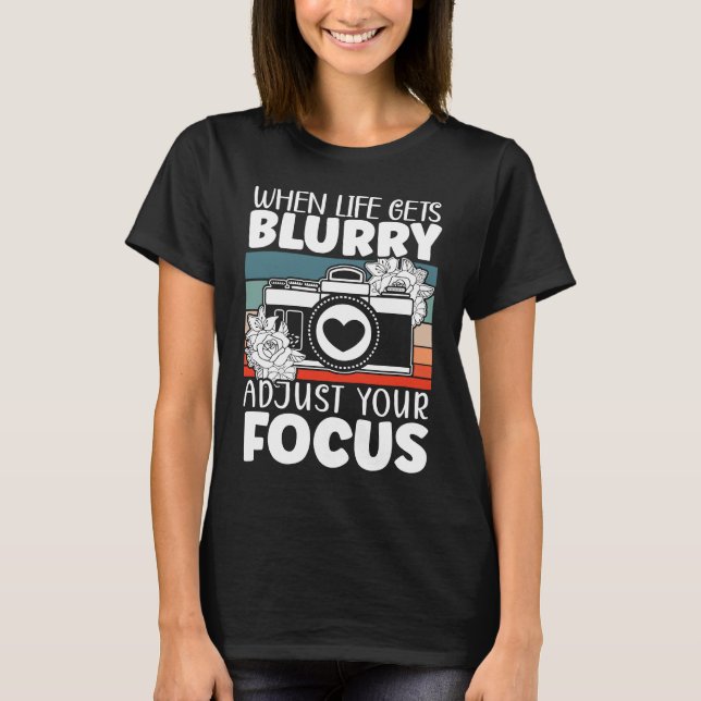 Camiseta Photography Camera Picture Image Resolution Photog (Frente)