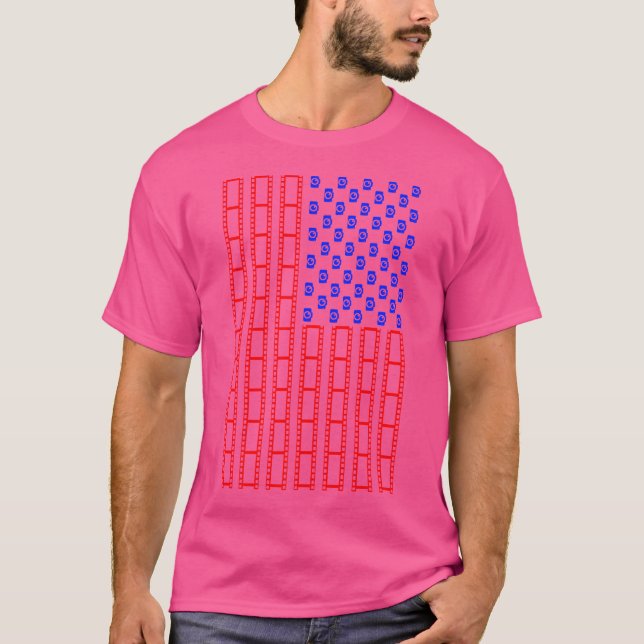 Camiseta Photography Flag T Shirt - American Flag Photograp (Frente)