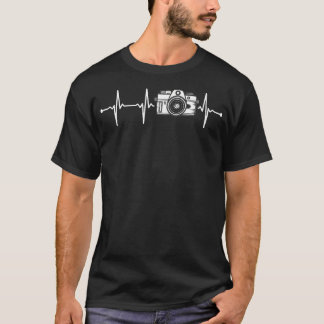 Camiseta Photography Funny Heartbeat Camera Snapshot Photog