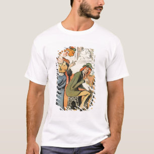 Camiseta Phryne: caricatura do modelo de um artista