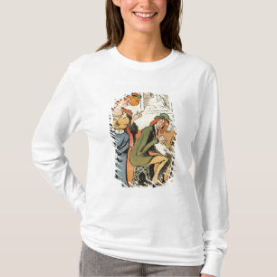 Camiseta Phryne: caricatura do modelo de um artista
