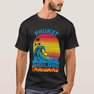 Camiseta Phuket Thailand Retro Throwback Surf & Souve Praia