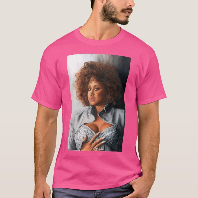 Camiseta Phyllis Hyman Color Pencil Www.Keithmcdowellartis (Frente)