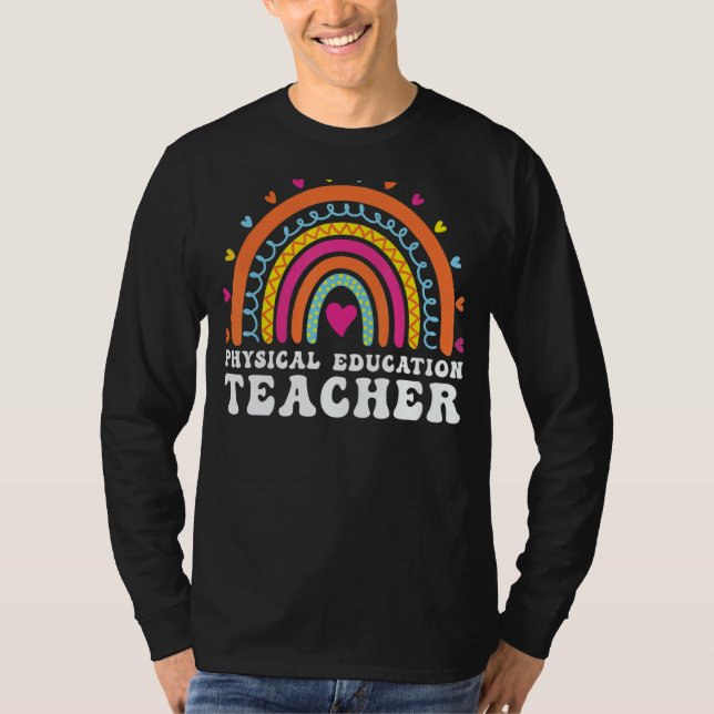 Camiseta Physical Education PE Teacher Phys Ed Leopard Boho (Frente)