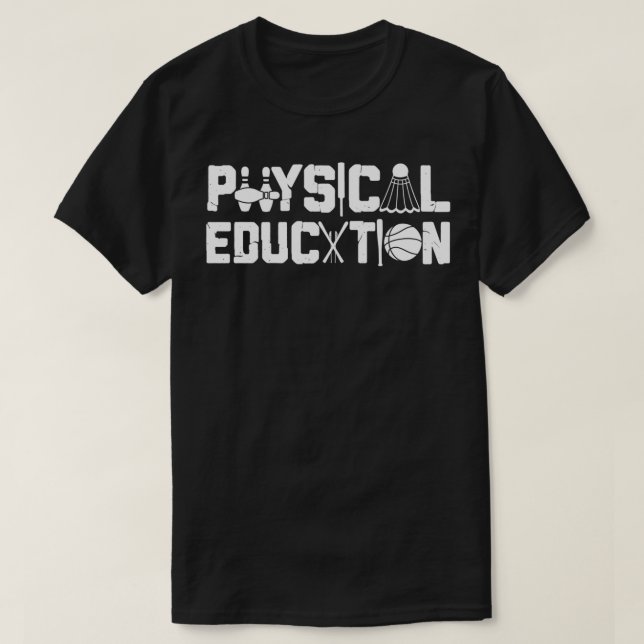 Camiseta Physical Education  Sports Coach Gym PE Teacher  (Frente do Design)