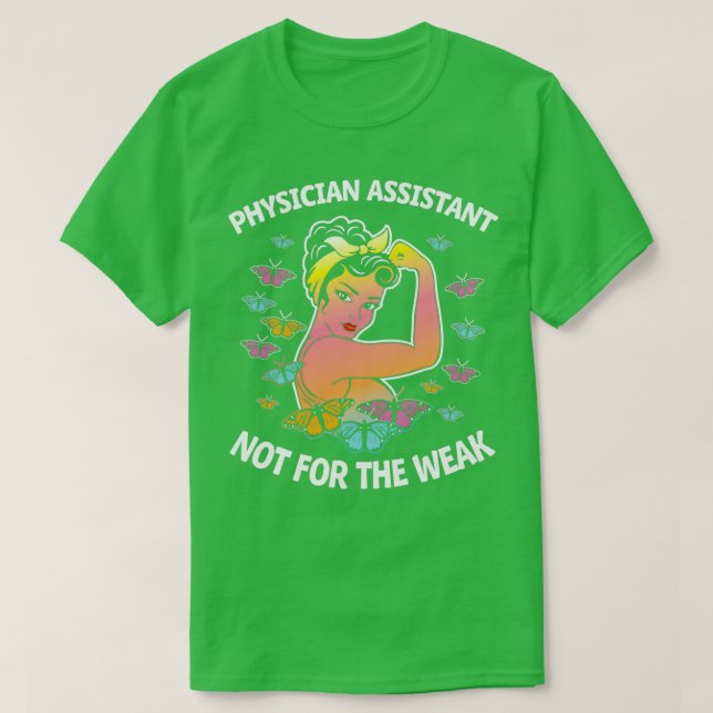 Camiseta Physician Assistant Butterfly Proud Coworker Sayin (Frente do Design)