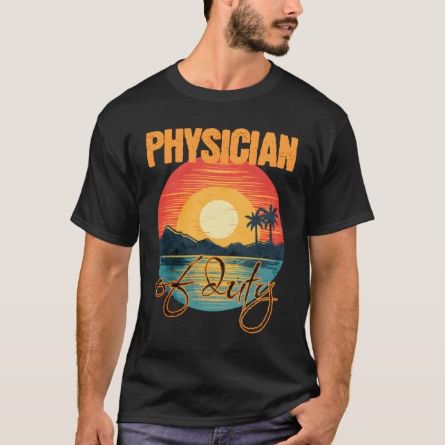 Camiseta Physician Of Duty Vacation Tropical Summer (Frente)